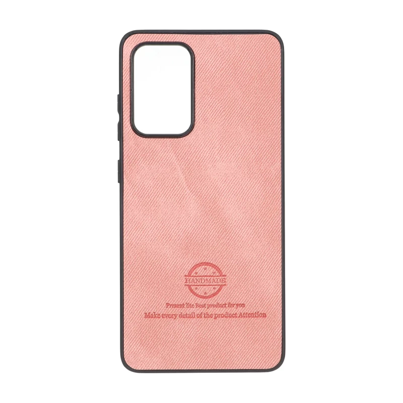 قاب HandMade جیر طرح پارچه ای Samsung Galaxy A52 / A52s - صورتی