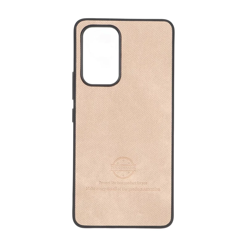 قاب HandMade جیر طرح پارچه ای Samsung Galaxy A53 - نسکافه ای