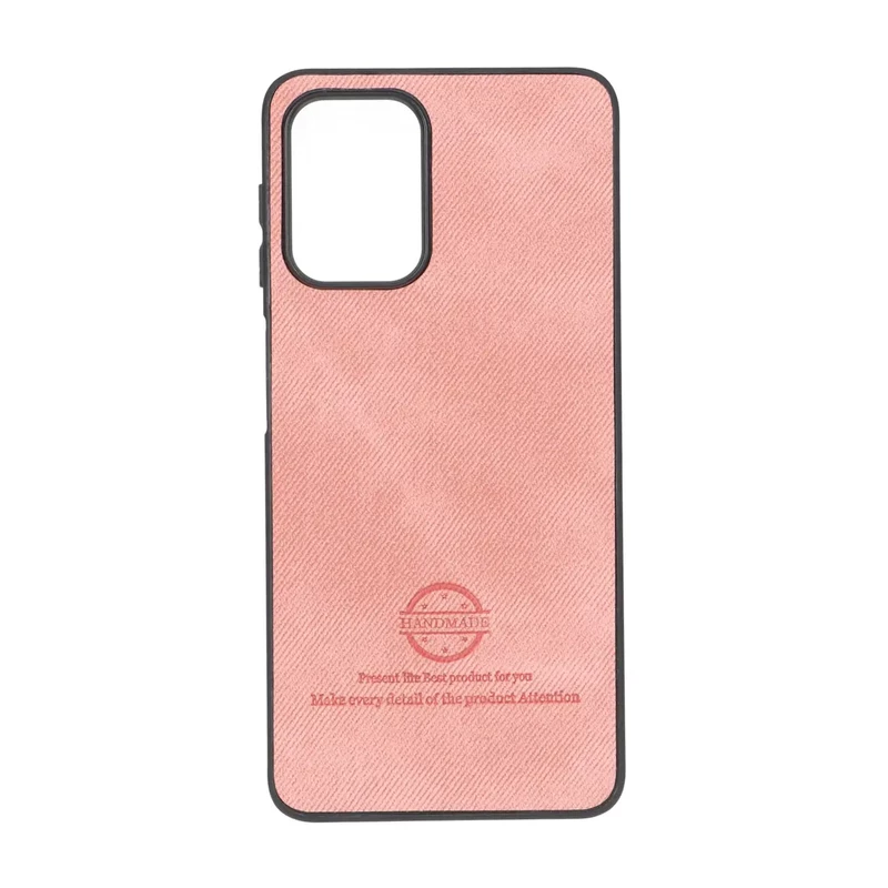 قاب HandMade جیر طرح پارچه ای Samsung Galaxy A22 4G / M22 / M32 4G / F22 - صورتی