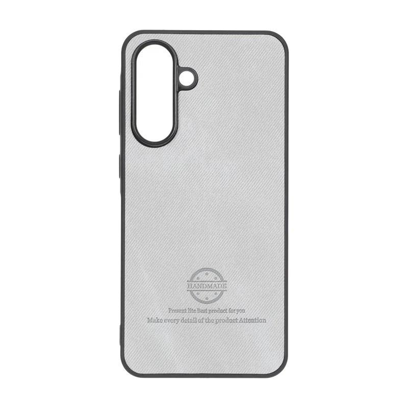 قاب HandMade جیر طرح پارچه ای Samsung Galaxy A56 / A36 - طوسی