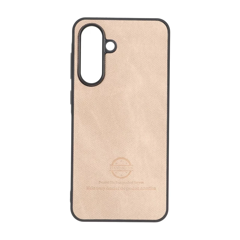 قاب HandMade جیر طرح پارچه ای Samsung Galaxy A56 / A36 - نسکافه ای