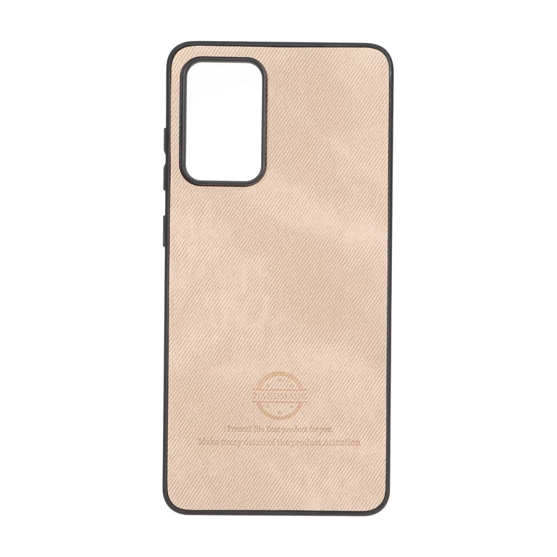 قاب HandMade جیر طرح پارچه ای Samsung Galaxy A72 - نسکافه ای