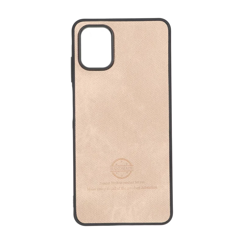 قاب HandMade جیر طرح پارچه ای Samsung Galaxy A06 - نسکافه ای