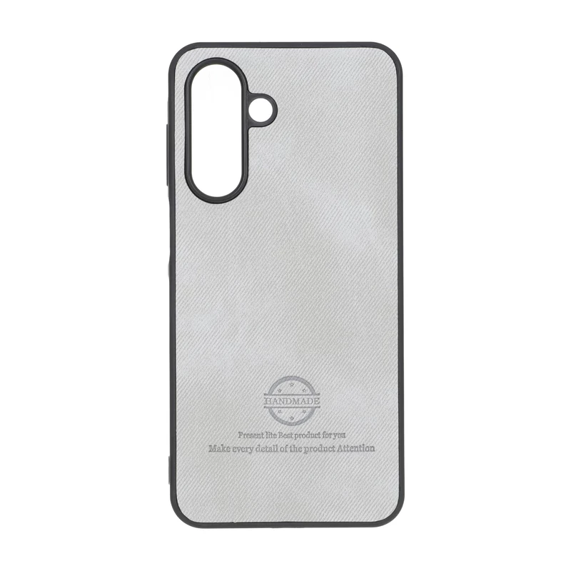 قاب HandMade جیر طرح پارچه ای Samsung Galaxy A17 / A26 - طوسی