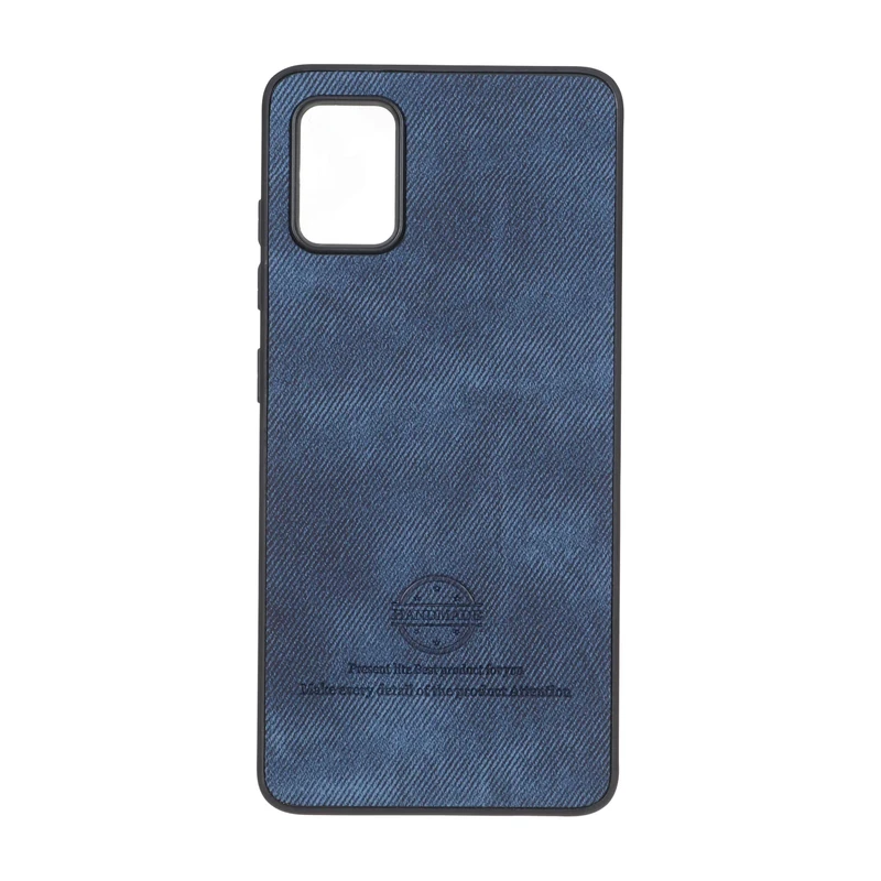 قاب HandMade جیر طرح پارچه ای Samsung Galaxy A51 / M40s - سرمه ای