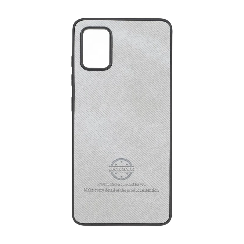 قاب HandMade جیر طرح پارچه ای Samsung Galaxy A51 / M40s - طوسی