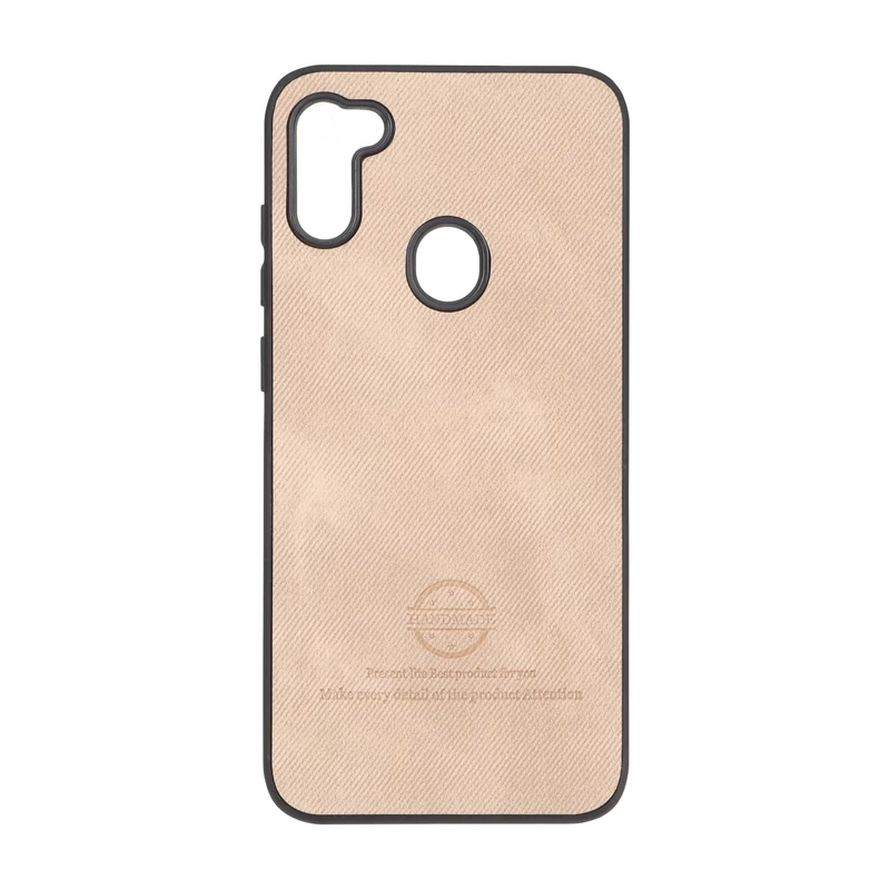 قاب HandMade جیر طرح پارچه ای Samsung Galaxy A11 / M11 - نسکافه ای
