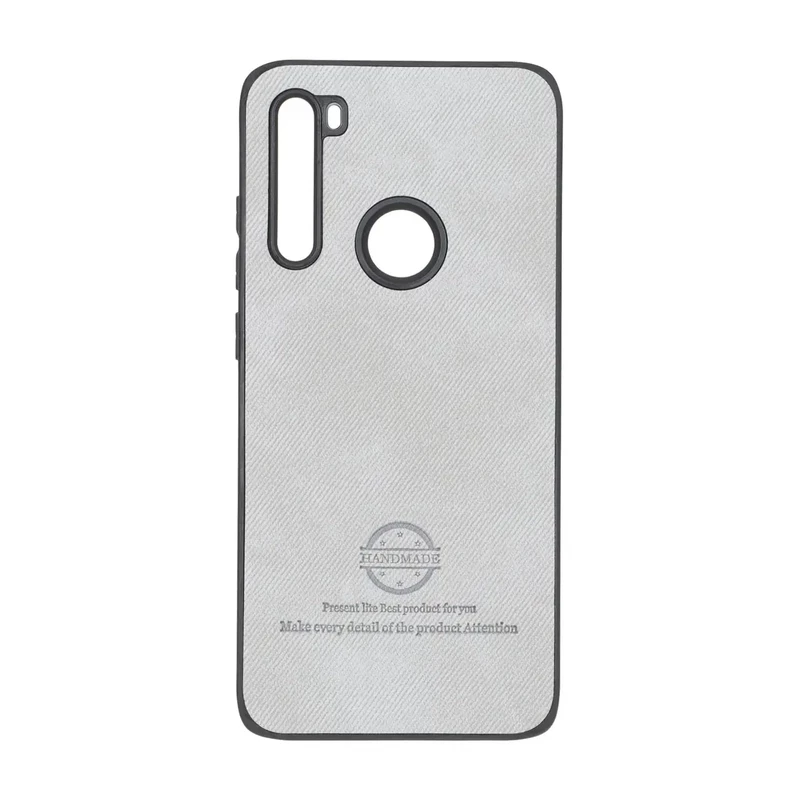 قاب HandMade جیر طرح پارچه ای Xiaomi Redmi Note 8 - طوسی