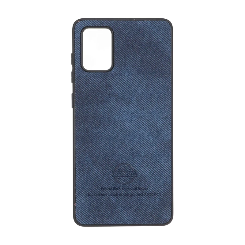 قاب HandMade جیر طرح پارچه ای Samsung Galaxy A71 - سرمه ای