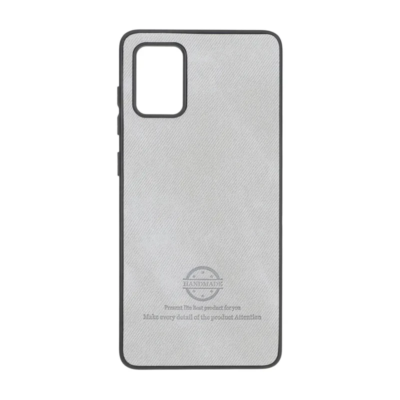 قاب HandMade جیر طرح پارچه ای Samsung Galaxy A71 - طوسی