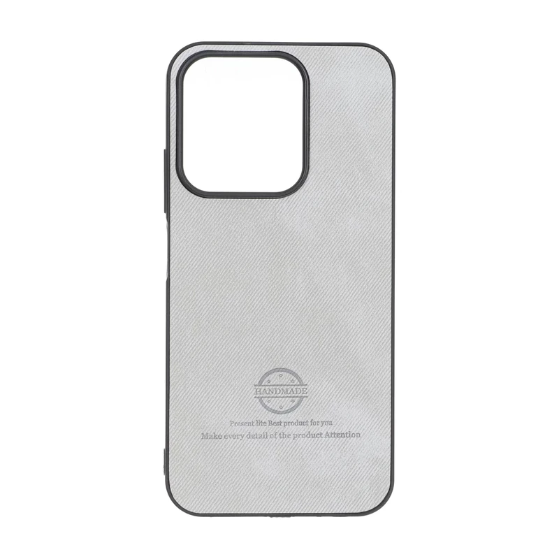 قاب HandMade جیر طرح پارچه ای Xiaomi Redmi 15C / Poco C85 - طوسی