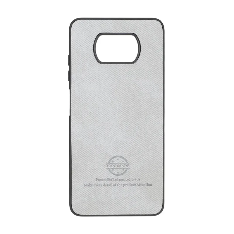 قاب HandMade جیر طرح پارچه ای Xiaomi Poco X3 / Poco X3 Pro / Poco X3 NFC - طوسی