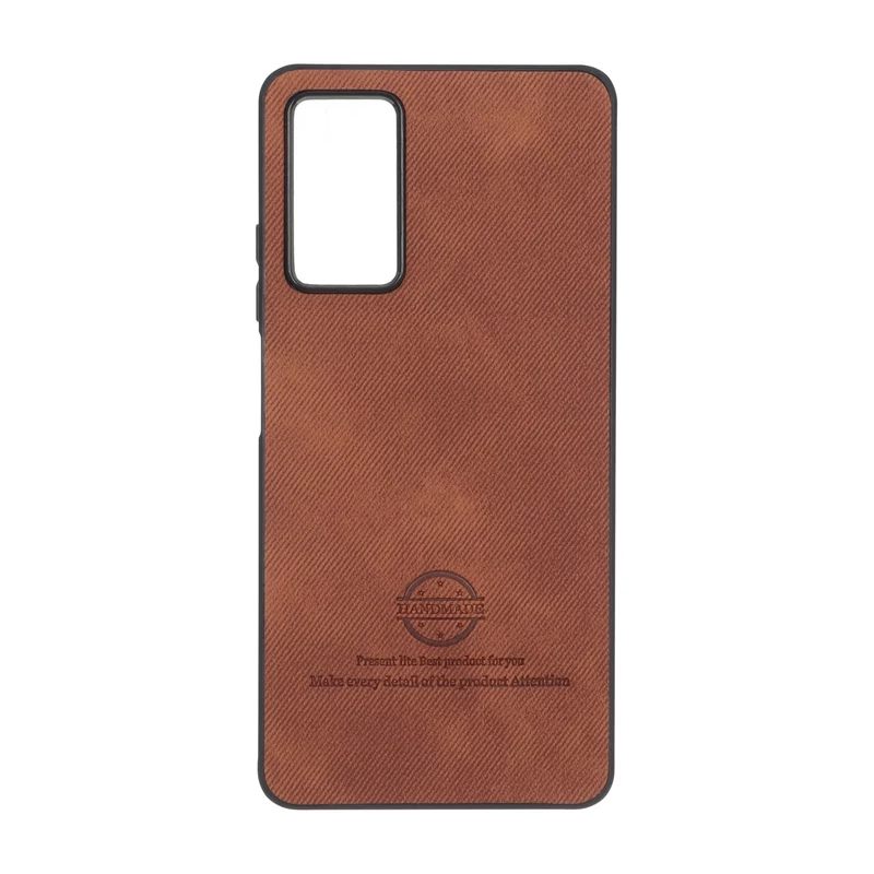 قاب HandMade جیر طرح پارچه ای Xiaomi Redmi Note 12 Pro 4G / Redmi Note 11 Pro - قهوه ای