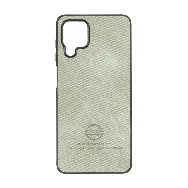 قاب HandMade جیر طرح پارچه ای Samsung Galaxy A12 / M12 / F12 - سبز