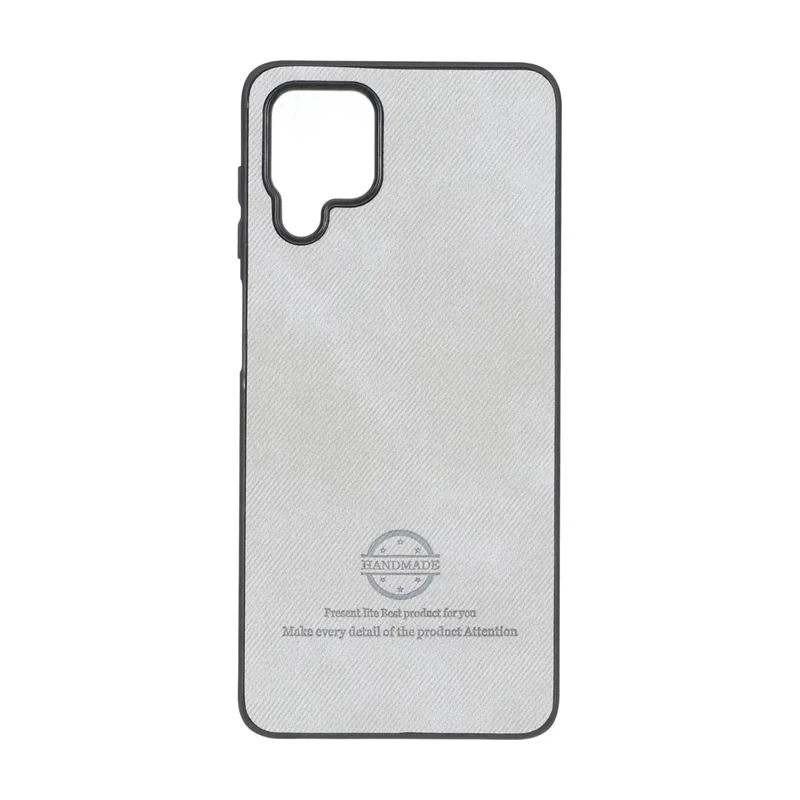 قاب HandMade جیر طرح پارچه ای Samsung Galaxy A12 / M12 / F12 - طوسی