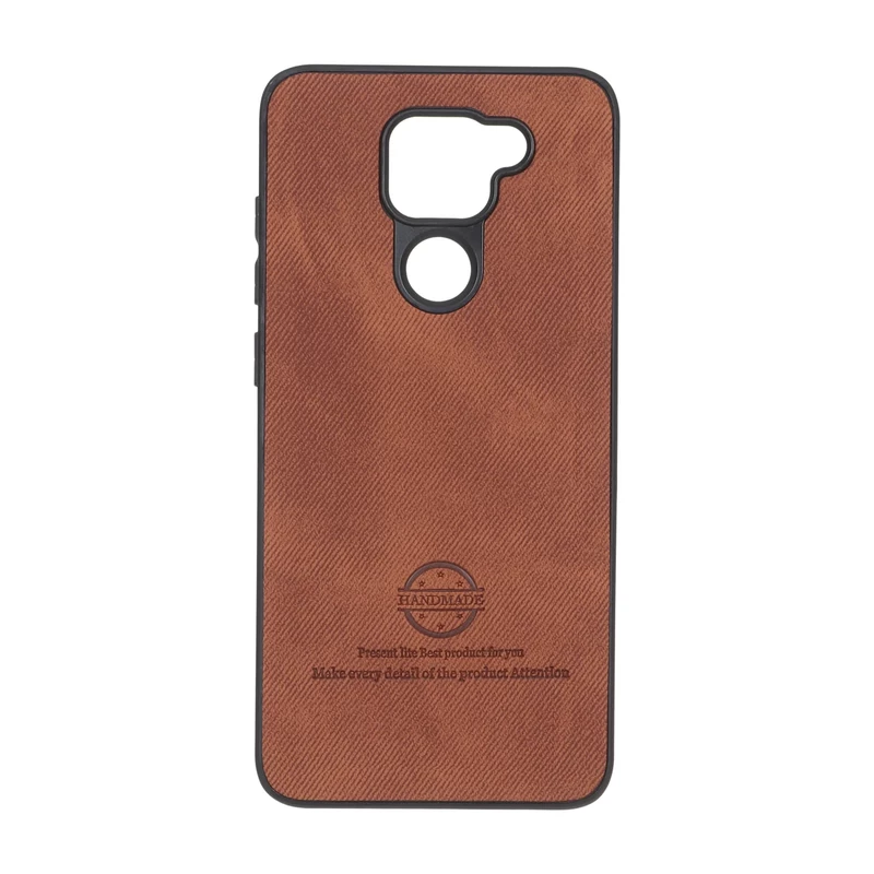 قاب HandMade جیر طرح پارچه ای Xiaomi Redmi Note 9 / Redmi 10X 5G / Redmi 10X Pro 5G - قهوه ای