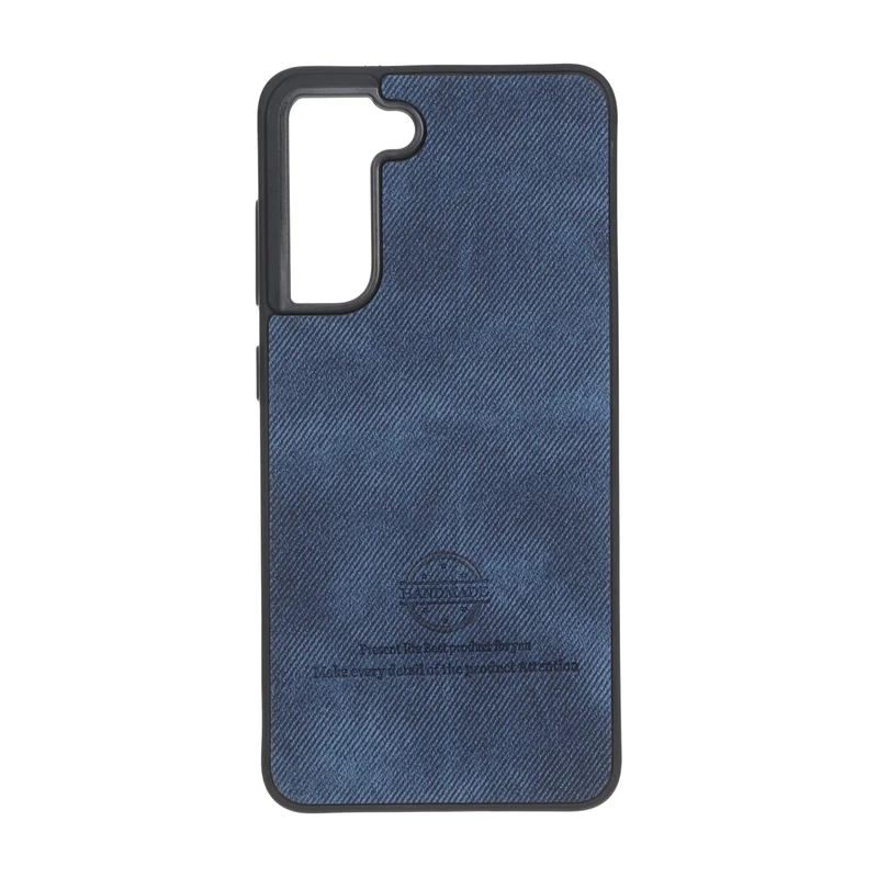 قاب HandMade جیر طرح پارچه ای Samsung Galaxy S21 FE - سرمه ای