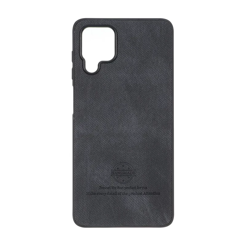 قاب HandMade جیر طرح پارچه ای Samsung Galaxy A12 / M12 / F12 - مشکی