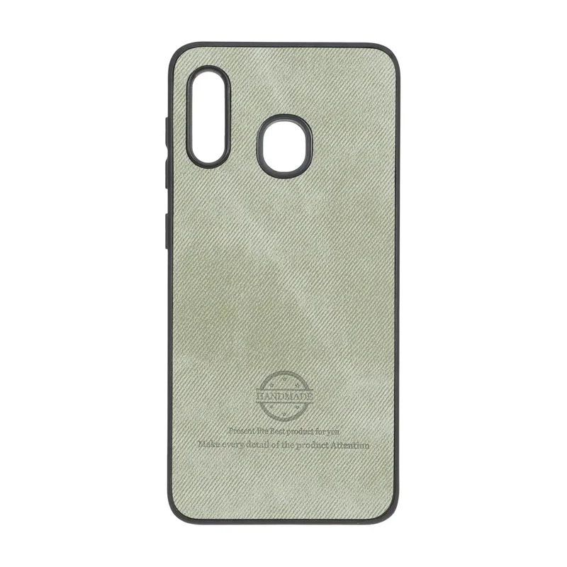 قاب HandMade جیر طرح پارچه ای Samsung Galaxy A30 / A20 - سبز