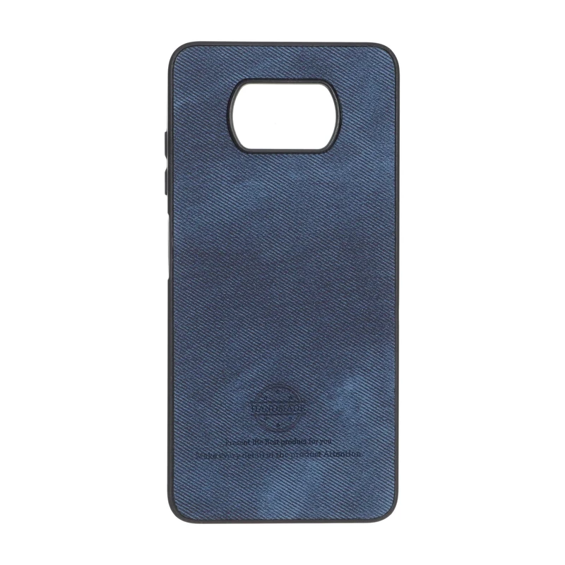 قاب HandMade جیر طرح پارچه ای Xiaomi Poco X3 / Poco X3 Pro / Poco X3 NFC - سرمه ای