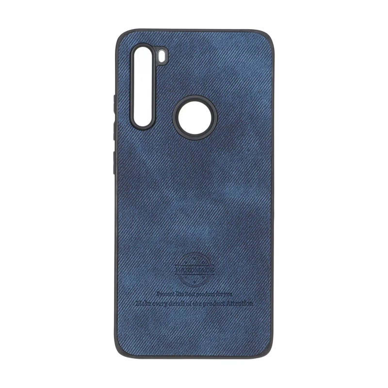 قاب HandMade جیر طرح پارچه ای Xiaomi Redmi Note 8 - سرمه ای