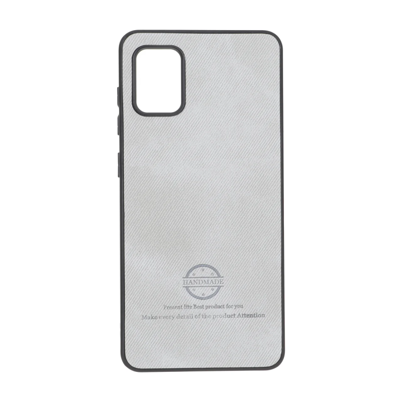 قاب HandMade جیر طرح پارچه ای Samsung Galaxy A31 - طوسی