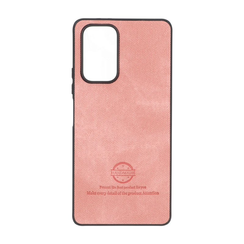 قاب HandMade جیر طرح پارچه ای Xiaomi Redmi Note 10 Pro 4G / Redmi Note 10 Pro Max - صورتی