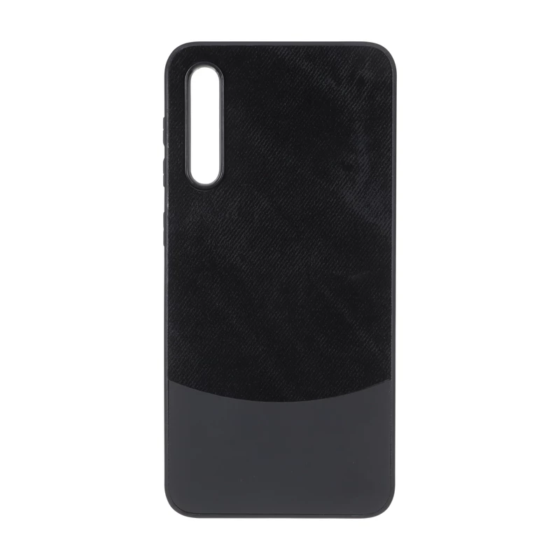 قاب دو تکه طرح چرم و جیر Samsung Galaxy A50 / A50s / A30s - مشکی