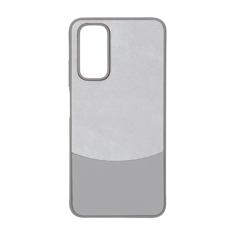 قاب دو تکه طرح چرم و جیر Xiaomi Redmi Note 12S / Xiaomi Redmi Note 11 4G / Redmi Note 11S - طوسی