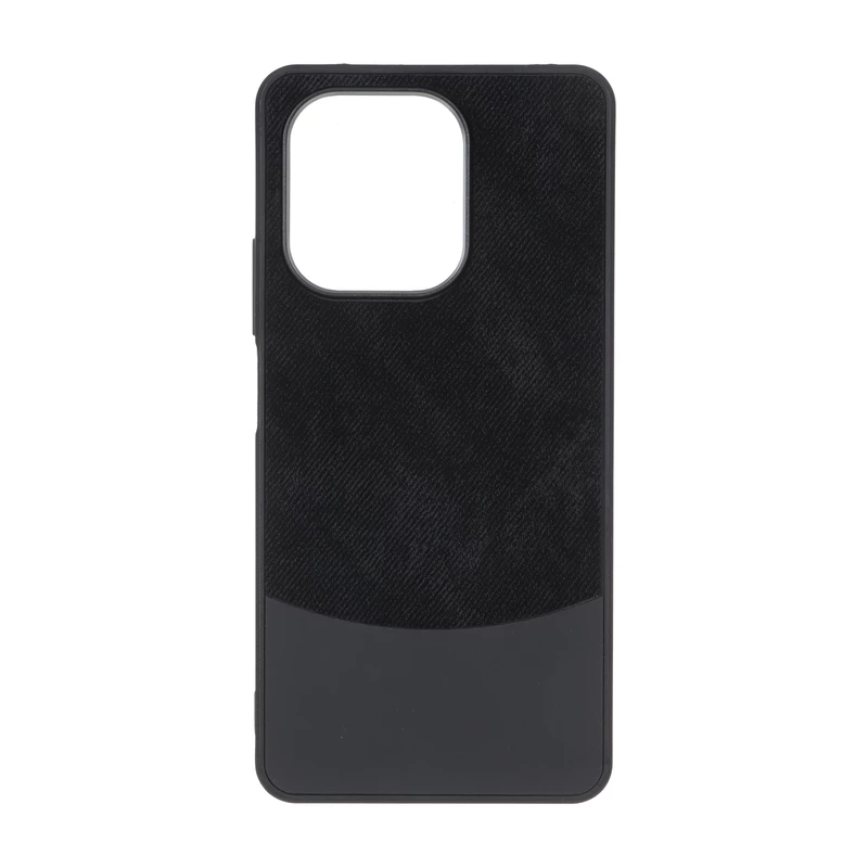 قاب دو تکه طرح چرم و جیر Xiaomi Redmi Note 13 4G - مشکی