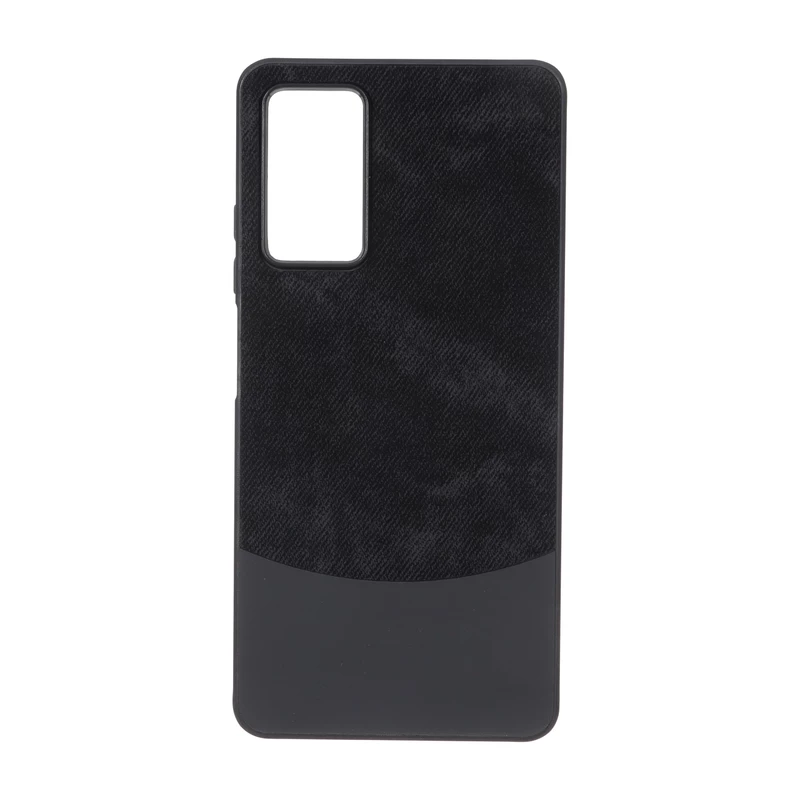 قاب دو تکه طرح چرم و جیر Xiaomi Redmi Note 12 Pro 4G / Redmi Note 11 Pro - مشکی