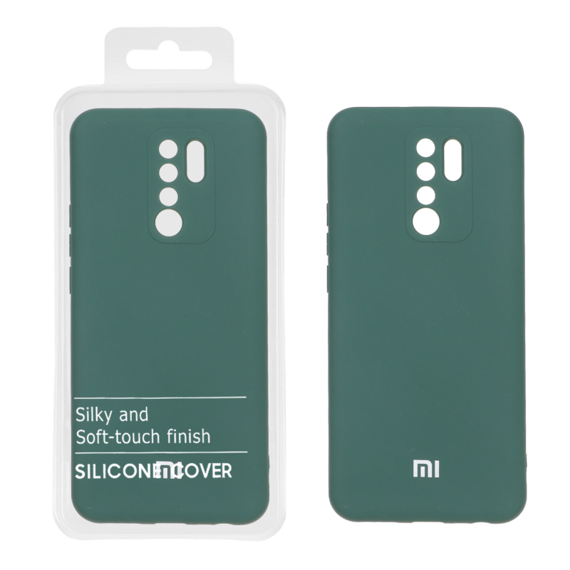 قاب نیو سیلیکون محافظ لنزدار RFF مدل Xiaomi Redmi 9 / Redmi 9 Prime / Poco M2 - سبز (پک دار)