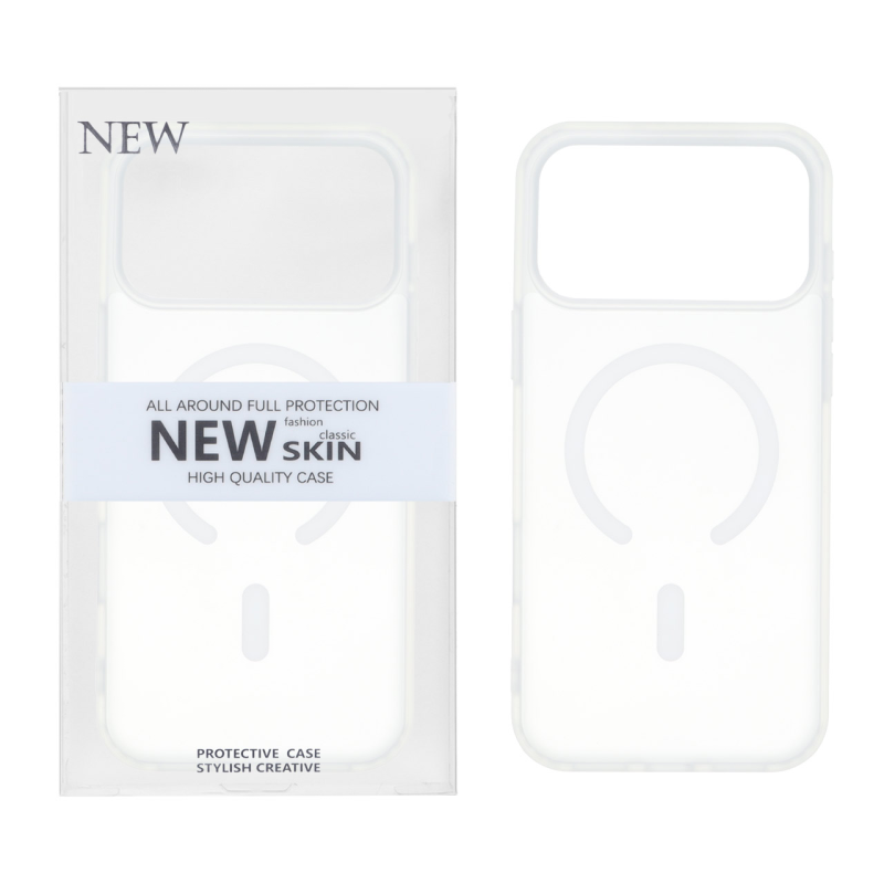 قاب New Skin مات Magsafe مدل Apple iPhone 17 Pro Max - سفید (پک دار)