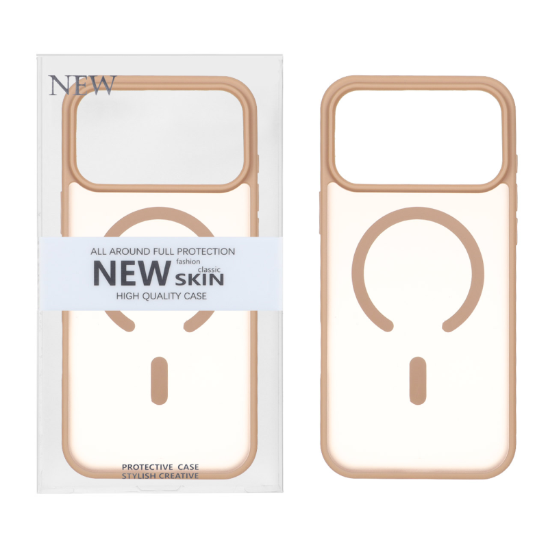 قاب New Skin مات Magsafe مدل Apple iPhone 17 Pro Max - صحرایی (پک دار)
