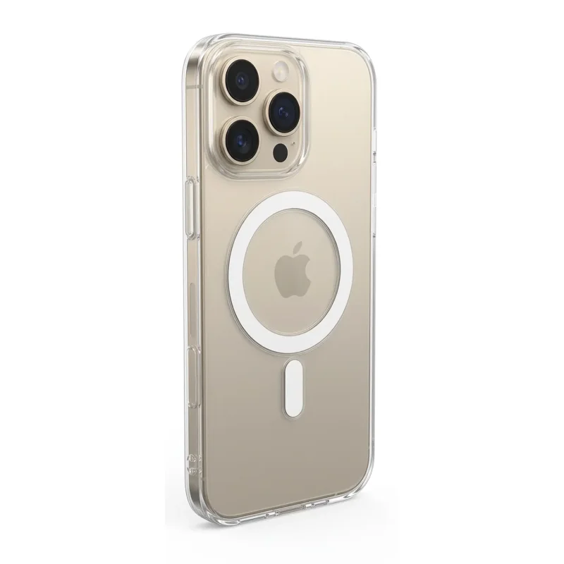 قاب شفاف Apple iPhone 16 Pro Max با قابلیت شارژ MagSafe - سفید (پک دار)