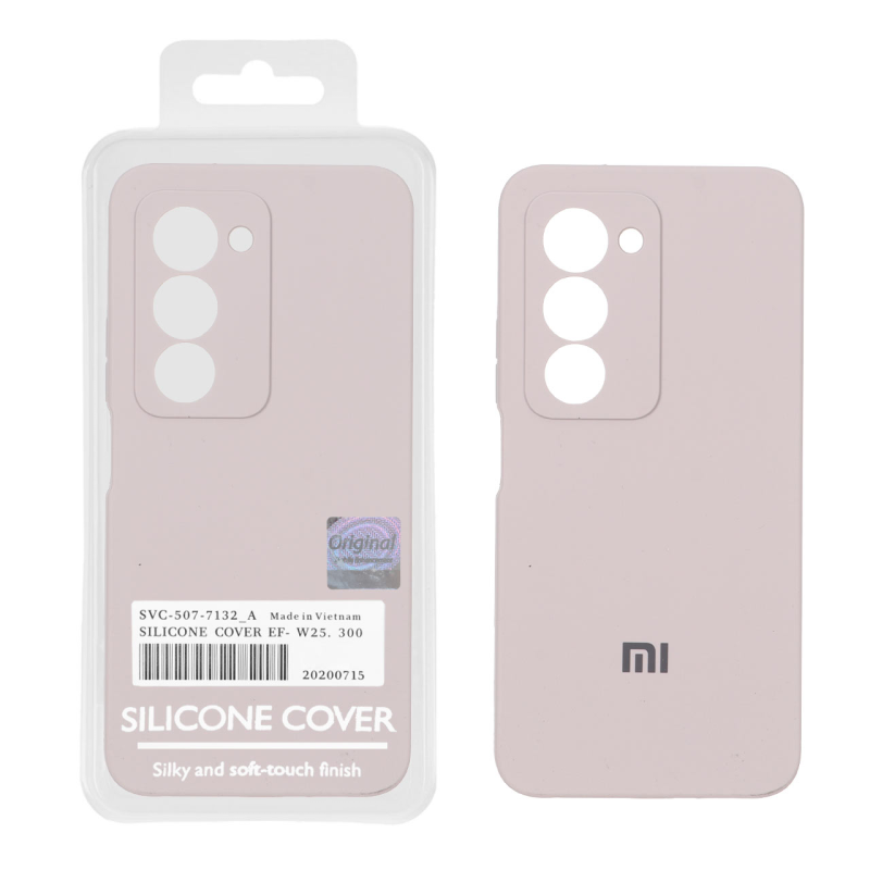 قاب سیلیکونی پاک کنی اورجینال Master Quality مدل Xiaomi Redmi 15 4G - خاکی (پک دار)