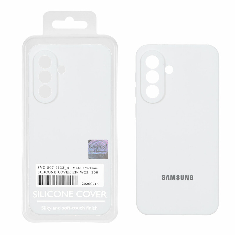 قاب سیلیکونی پاک کنی اورجینال Master Quality مدل Samsung Galaxy A37 - سفید (پک دار)