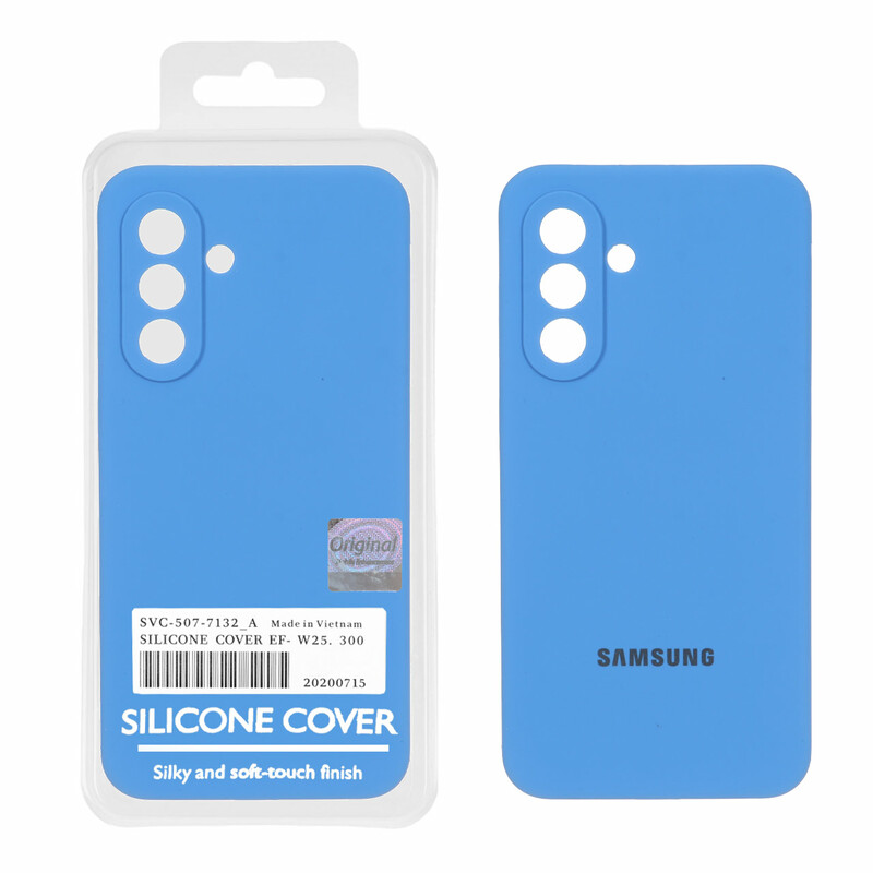 قاب سیلیکونی پاک کنی اورجینال Master Quality مدل Samsung Galaxy A37 - آبی (پک دار)