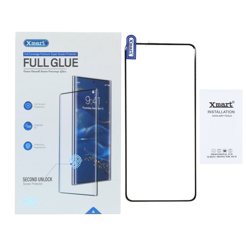 محافظ صفحه نمایش شیشه ای خم فول چسب Full Cover Xmart درجه یک Xiaomi Redmi Note 14 Pro 4G - مشکی (پک دار)