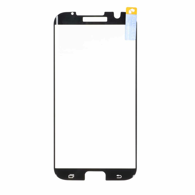 محافظ صفحه نمایش شیشه ای خم فول چسب Full Cover مدل Samsung Galaxy S7 Plus