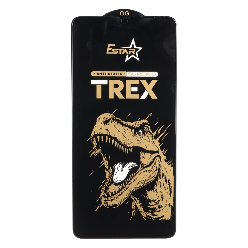 محافظ صفحه نمایش شیشه ای Full Cover OG Anti Static TREX مدل Samsung Galaxy A07 / A06 / A05 / Xiaomi Redmi 13C / Poco C65 / Poco M6 5G / Honor X7 / X7A / Realme C51 / Realme C53