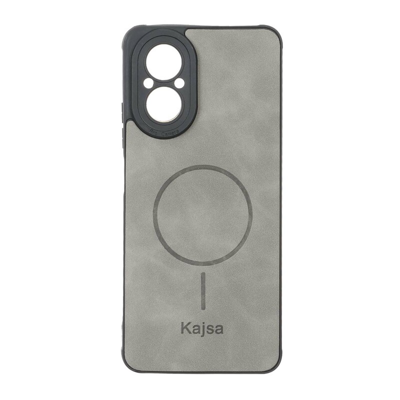 قاب جیر Kajsa طرح مگ سیف MNC مدل Realme C67 4G - طوسی