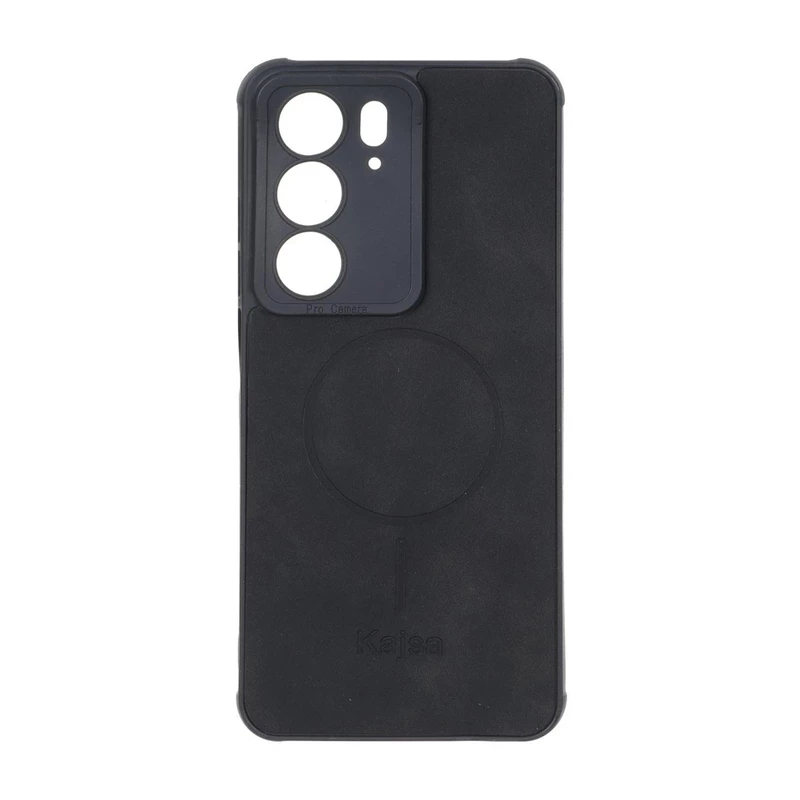 قاب جیر Kajsa طرح مگ سیف MNC مدل Realme C75 - مشکی
