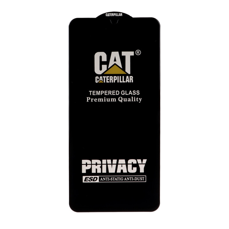 محافظ صفحه نمایش شیشه ای Full Cover Privacy Caterpillar - ESD مدل Samsung Galaxy A07 / A06 / A05S / Realme C51 / Realme C53 / Narzo N53