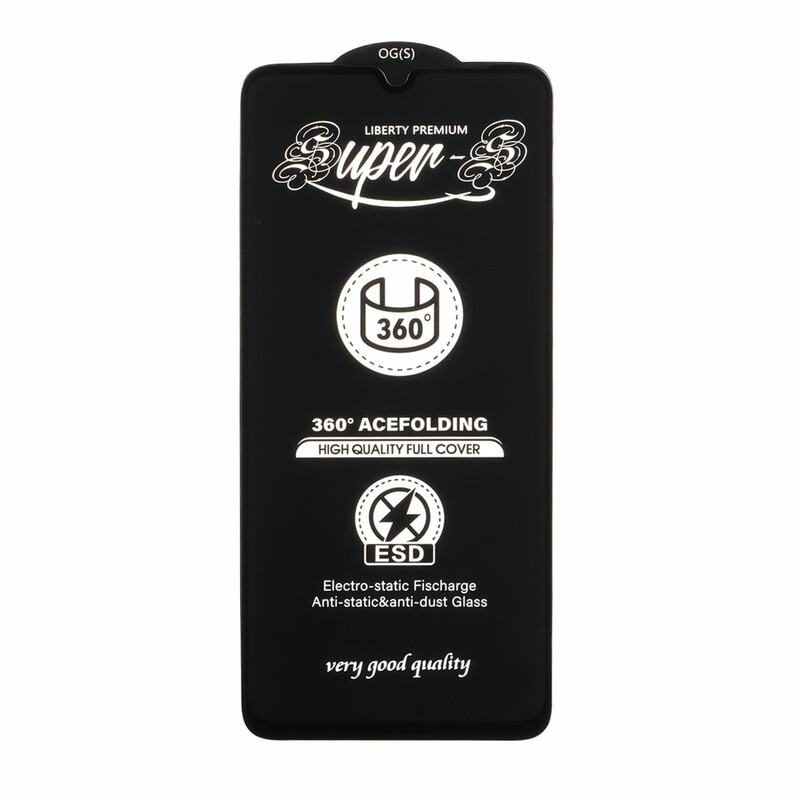 محافظ صفحه نمایش شیشه ای آنتی استاتیک Full Cover Super S 360 - ESD OG مدل Samsung Galaxy A07 / A06 / A05S / Realme C51 / Realme C53 / Narzo N53
