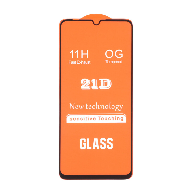 محافظ صفحه نمایش شیشه ای Full Cover 21D مدل Samsung Galaxy A05s / A07 / A06 / Realme C51 / Realme C53 / Narzo N53