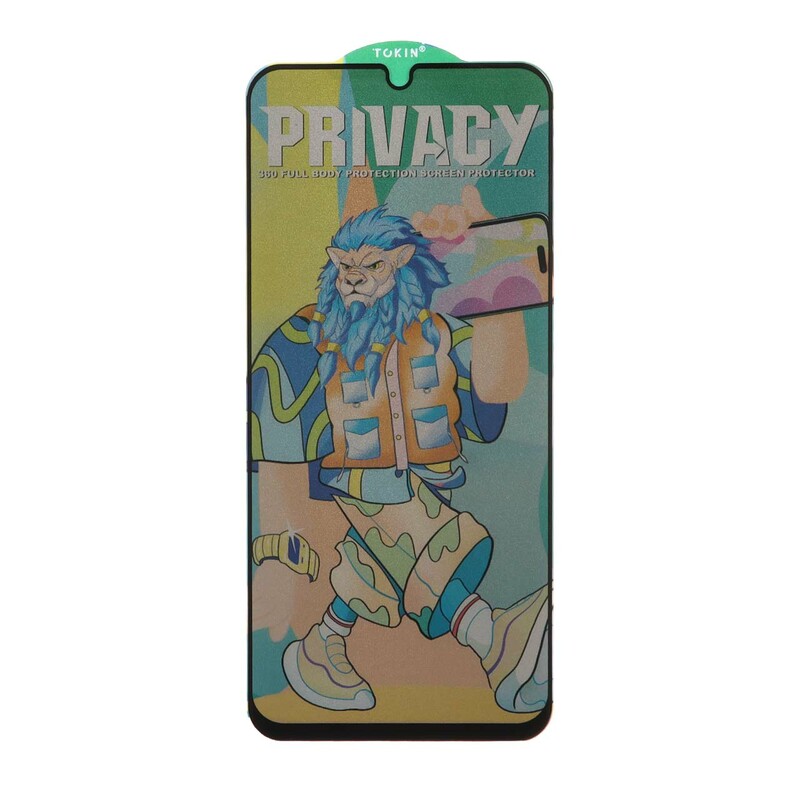 محافظ صفحه نمایش شیشه ای Tokin Privacy مدل Samsung Galaxy A07 / A06 / A05 / Xiaomi Redmi 13C / Poco C65 / Poco M6 5G / Honor X7 / X7A / Realme C51 / Realme C53 (بدون پک)