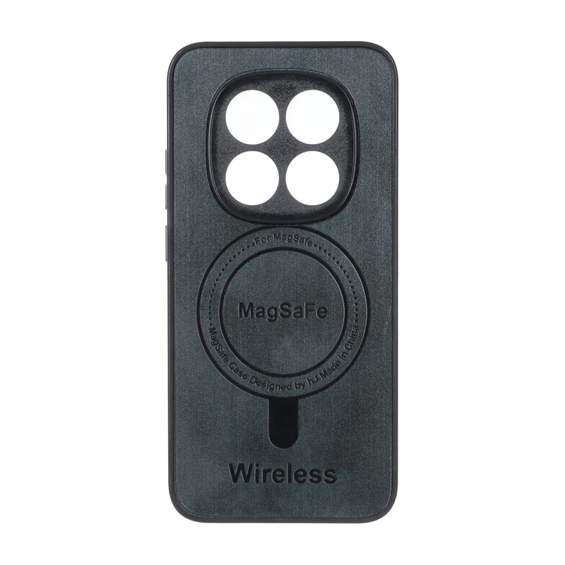 قاب Wireless طرح مگ سیف محافظ لنز برجسته Xiaomi Redmi Note 15 Pro 5G - سبز تیره