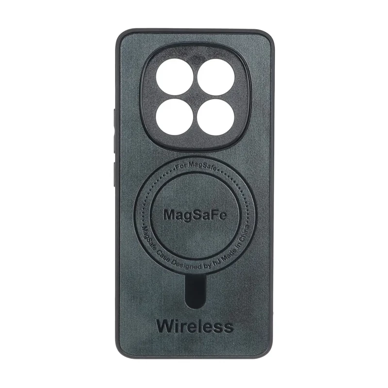 قاب Wireless طرح مگ سیف محافظ لنز برجسته Xiaomi Redmi Note 15 - سبز تیره