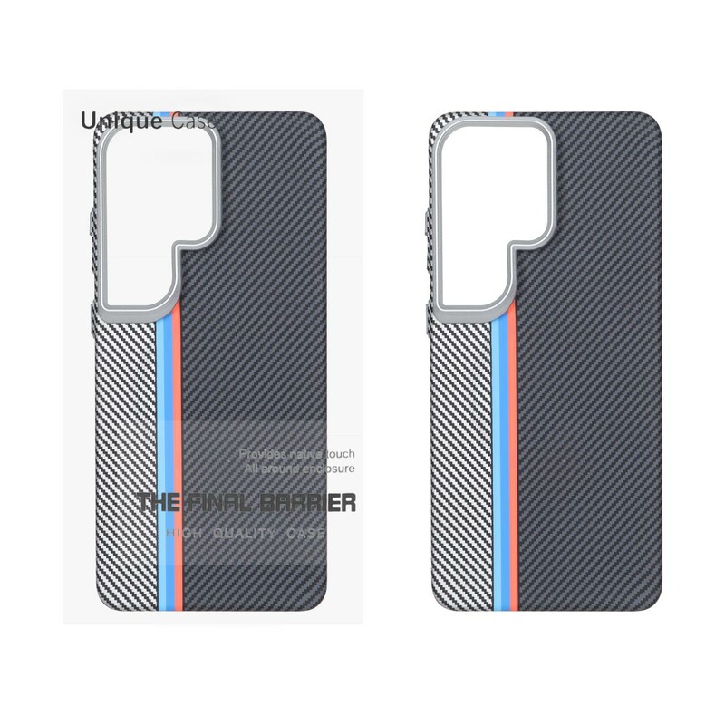 قاب اورجینال Unique Case هاشور Magsafe لنز سیلور Samsung Galaxy S26 Ultra - طرح 3 (پک دار)
